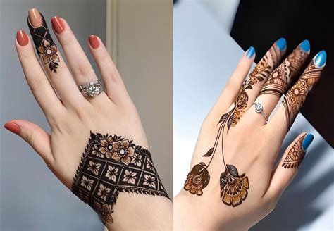 10_30 Stylish Back Hand Mehndi Designs for Ladies  Mehndi  Crayon