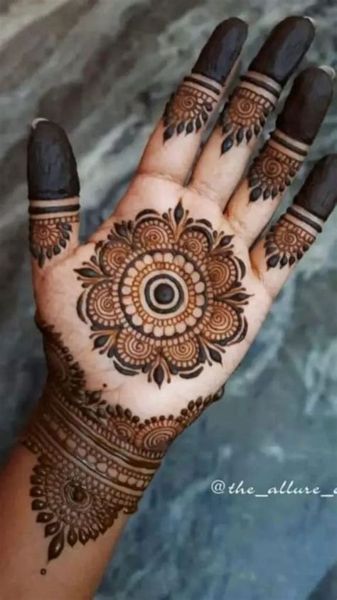 8_Mehndi Designs for Front Hand in Arabic Style  K4 Fashion