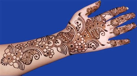 8_Easy Simple Arabic Henna Mehndi Designs For Hands Tutorial