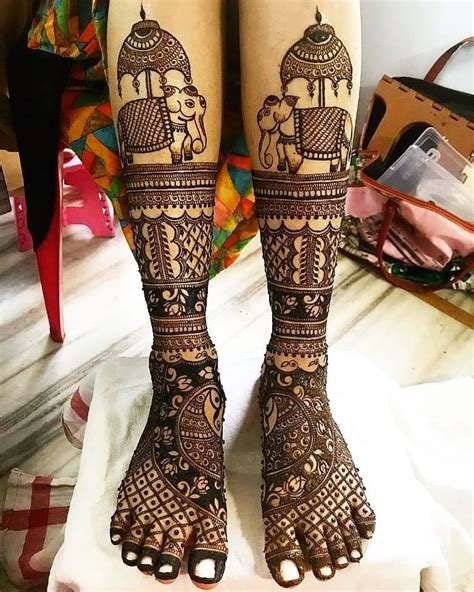 7_Leg Mehndi Designs For Brides  2020 Henna Mehdni Designs For Feet