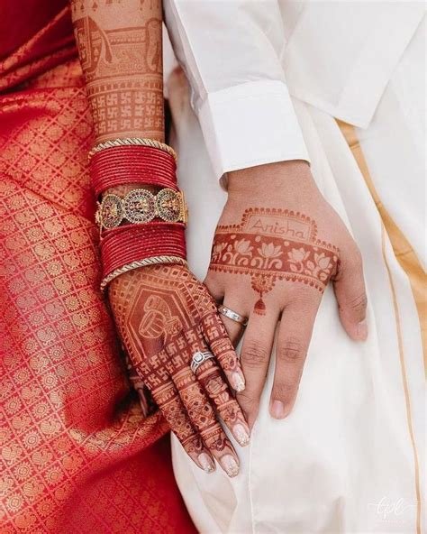 6_Photo of A wonderful traditional mehndi design with a bride  groom