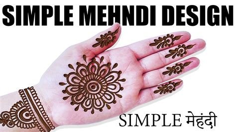 1_How to Make Front Hand Flower Mehndi Design  Flower Mehndi Designs