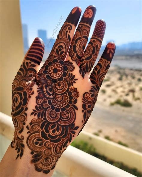 9_Eid Special Easy Floral Mehndi Designs for Hand  K4 Fashion