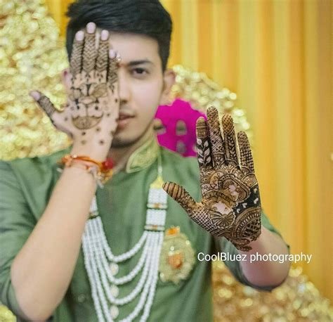 5_10 Gents Mehndi Designs for the Handsome Grooms for Their Mehndi