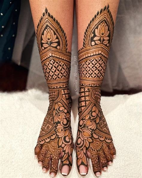 12_Leg Mehndi Designs For Brides  2020 Henna Mehdni Designs For Feet