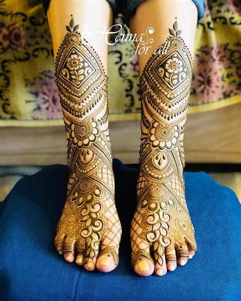 15_Beautiful Arabic Bridal Mehndi Designs for Legs  Fashion Beauty Mehndi