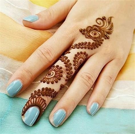 15_50 Latest One Finger Mehndi Designs  K4 Fashion
