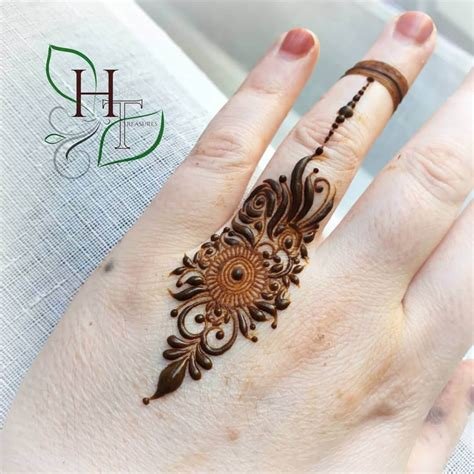 9_50 Latest One Finger Mehndi Designs  K4 Fashion