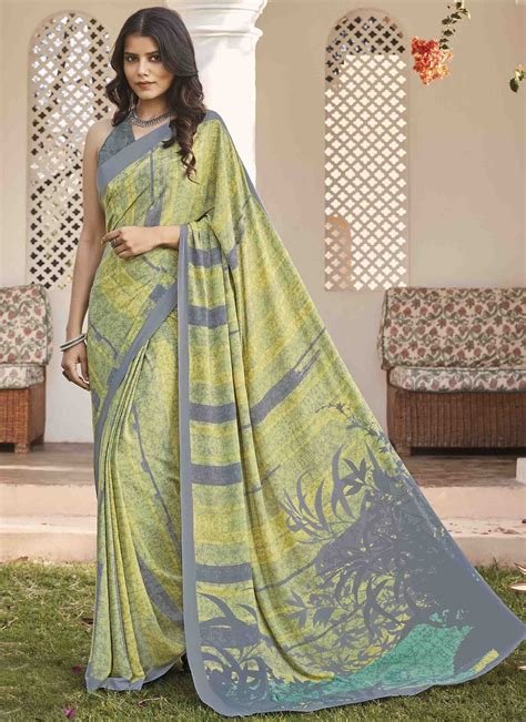 11_Mehndi Color Saree  Rawaaz Fashion