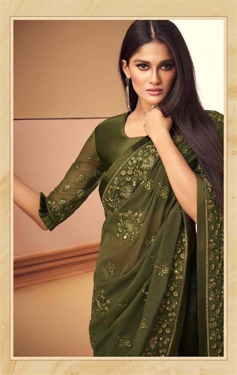 14_Saree For Mehndi buy online  Traditional Saree