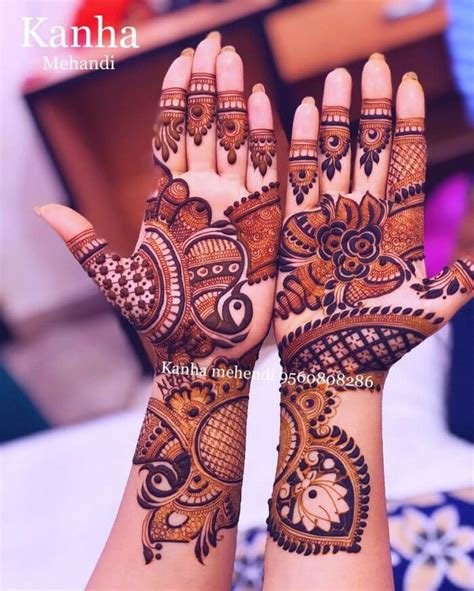 10_Easy Mehndi Designs for Teej Back Hand