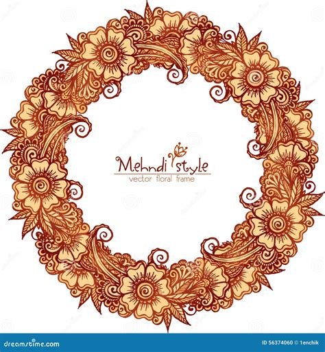 6_Mehndi frames Royalty Free Vector Image  VectorStock