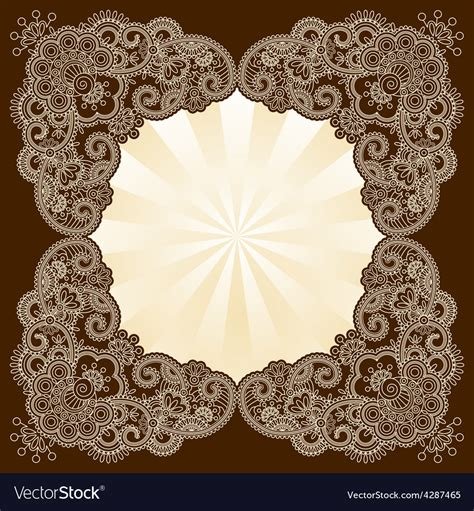 8_Mehndi frames stock vector Illustration of floral decoration  52198953