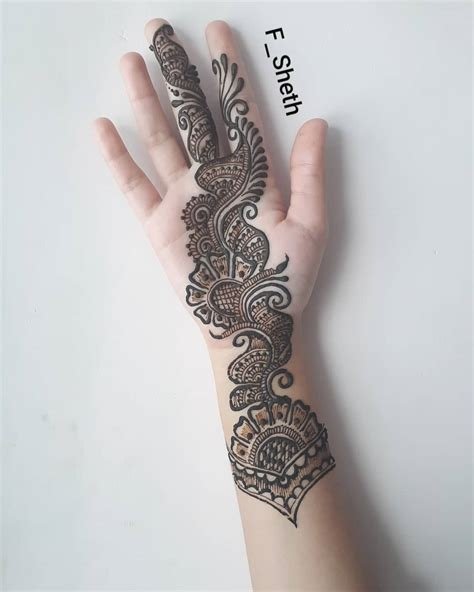 5_Mehndi Designs for Front Hand in Arabic Style  K4 Fashion