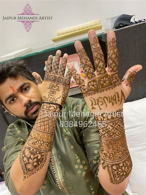 10_10 Gents Mehndi Designs for the Handsome Grooms for Their Mehndi