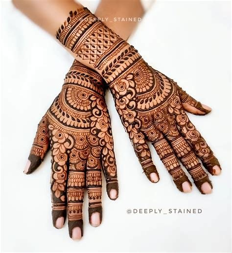 8_55 Half Hand Mehndi Design Ideas For The Wedding Season  Wedbook