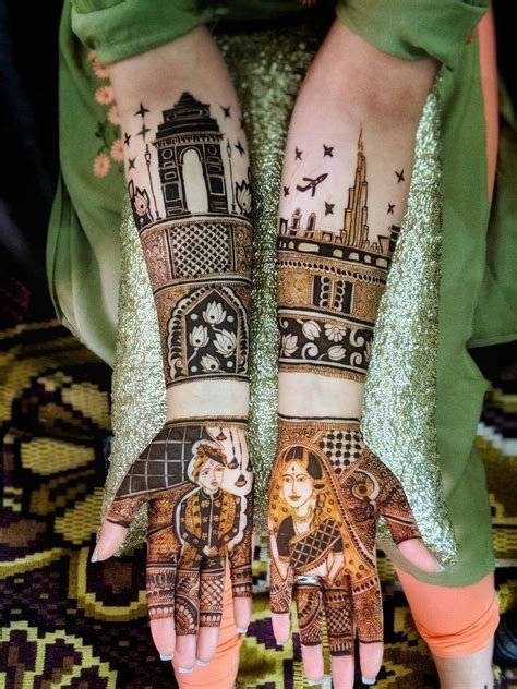 8_Half Hand Mehendi Designs For Intimate Weddings