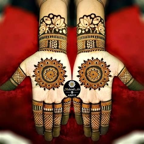 12_10 Latest Half Hand Mehndi Design Ideas for Bridesmaids