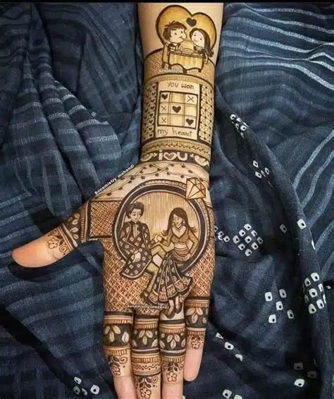 10_51 Karwa Chauth Mehndi Designs For Newlywed Brides