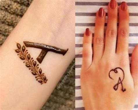 1_26 Stunning Mehndi Designs For Each Alphabet  Fabbon