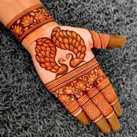 11_Peacock Mor Mehndi Designs for Hands  Legs  K4 Fashion