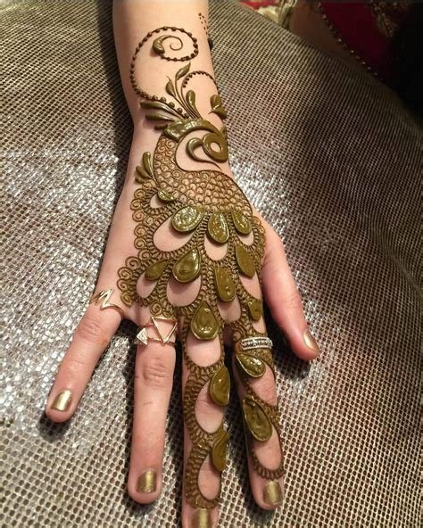 2_Peacock Mor Mehndi Designs for Hands  Legs  K4 Fashion