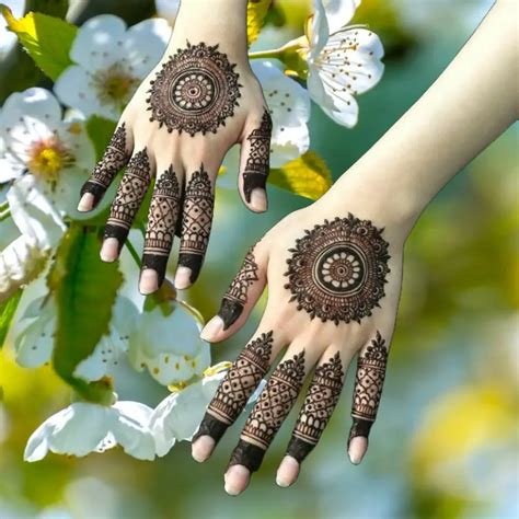 10_81 Simple Flower Mehndi Design For Wedding Season 2024  Floral Mehndi