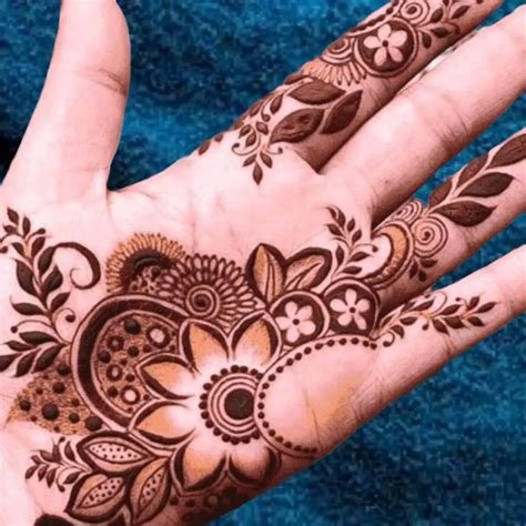 13_81 Simple Flower Mehndi Design For Wedding Season 2024  Floral Mehndi