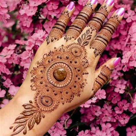 1_81 Simple Flower Mehndi Design For Wedding Season 2024  Floral Mehndi