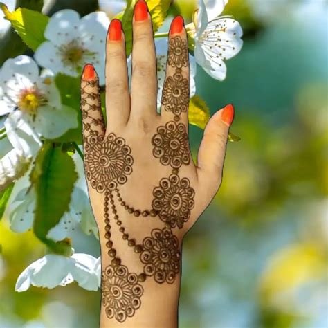 6_81 Simple Flower Mehndi Design For Wedding Season 2024  Floral Mehndi