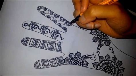 6_30 simple mehndi designs for hands step by step images  Tukocoke