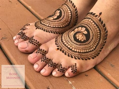 3_300 Lotus Mehndi Designs for Front and Back hand and Feet