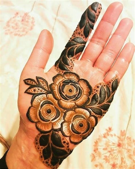 13_Rose Mehndi Design  Romantic Modern Rose Flower Mehndi Design Pics