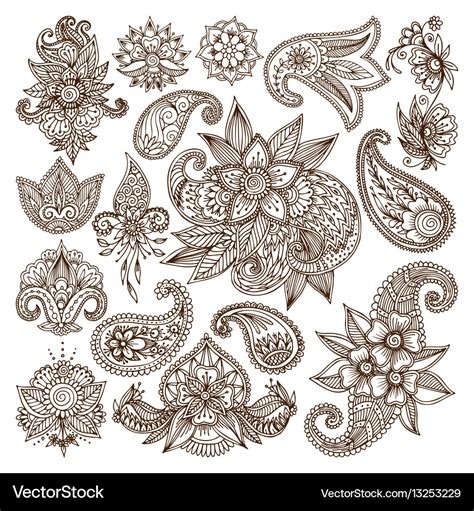 13_Mehndi Hand Colouring Pages  In The Playroom