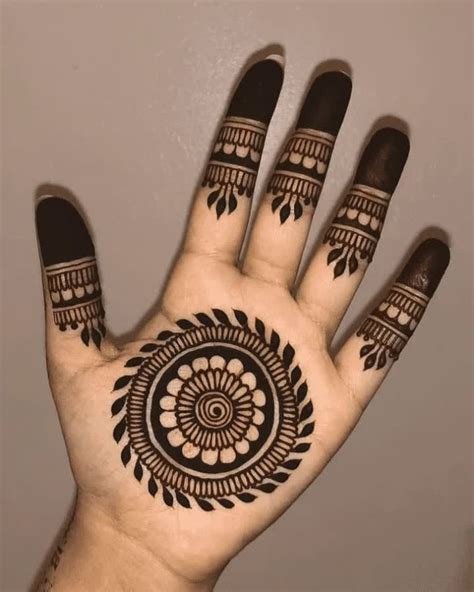 7_Simple Arabic Mehndi Designs for Front Hand  K4 Fashion