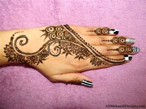 13_30 simple mehndi designs for hands step by step images