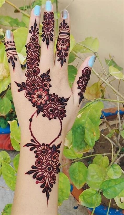 15_30 simple mehndi designs for hands step by step images  Tukocoke