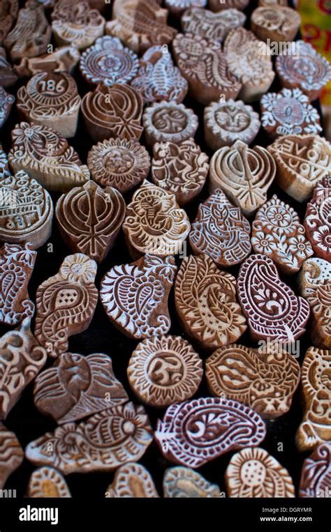 1_Stamps for Mehndi or henna decorations stencils India Stock Photo  Alamy