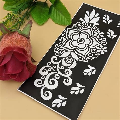 13_SH53  Full Hand Mehndi Sticker  Buy Henna Stencil Design  Mehndi