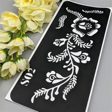15_S02  Full Hand Mehndi Sticker  Buy Henna Stencil Design  Mehndi Stickers