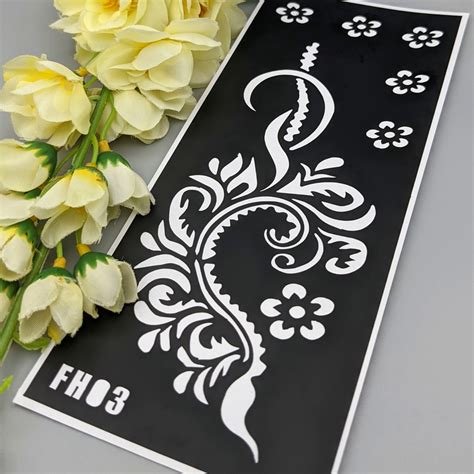 1_FH03  Full Hand Mehndi Sticker  Buy Henna Stencil Design  Mehndi