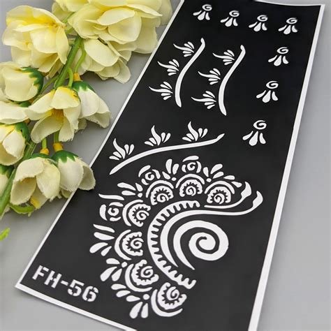 4_FH56  Full Hand Mehndi Sticker  Buy Henna Stencil Design  Mehndi