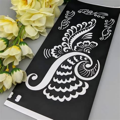 8_FHB9  Full Hand Mehndi Sticker  Buy Henna Stencil Design  Mehndi