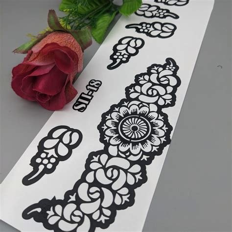 9_SH18  Full Hand Mehndi Sticker  Buy Henna Stencil Design  Mehndi