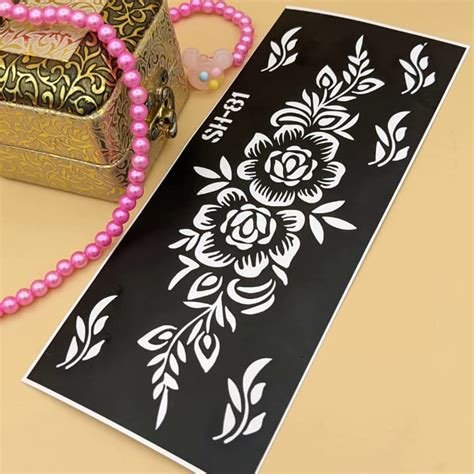 12_SH81  Full Hand Mehndi Sticker  Buy Henna Stencil Design  Mehndi