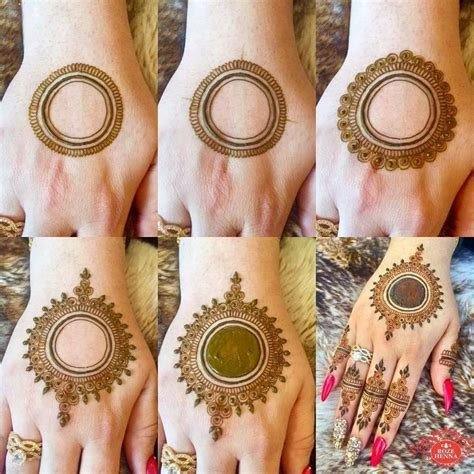 15_Round Mehndi Designs for Back Hand  Gol Tikki Mehndi Ideas  K4 Fashion