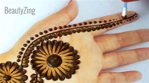 1_Hand mehndi design using cotton bud by beauty zing  Videos