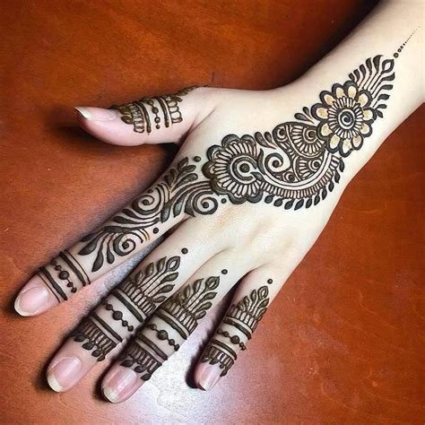 12_Mehndi Design Photo Full Hand Easy  Designs Mehndi Henna Simple Arabic