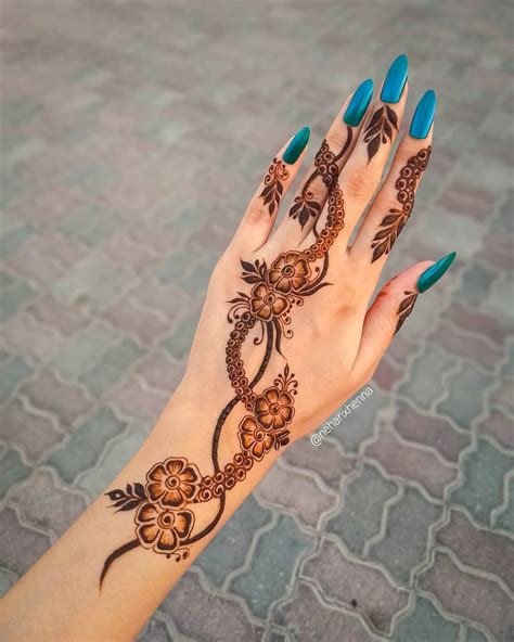 12_Eid Special Easy Floral Mehndi Designs for Hand  K4 Fashion