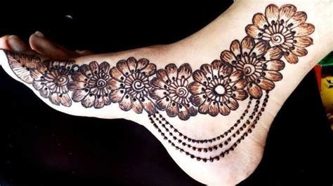 10_Leg Mehndi Designs For Brides  2020 Henna Mehdni Designs For Feet